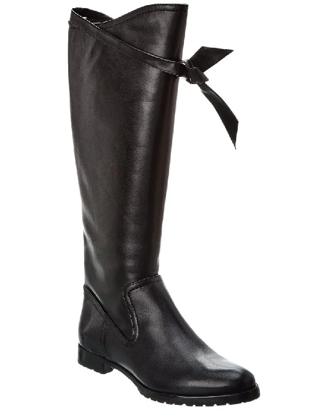 Warm comfortable boots women-Alexandre Birman Clarita Saddlery Leather Knee-High Boot