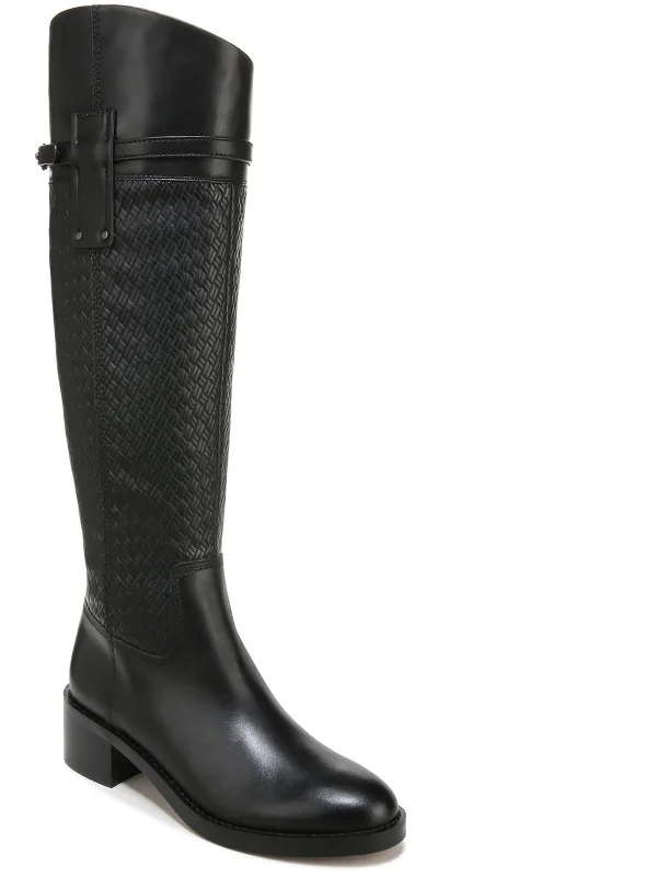 Waterproof boots for snow men-Colt Womens Leather Wide Calf Knee-High Boots