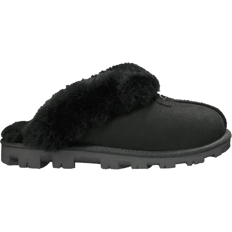 Slippers grass bends-Women's UGG Coquette Black Sheepskin