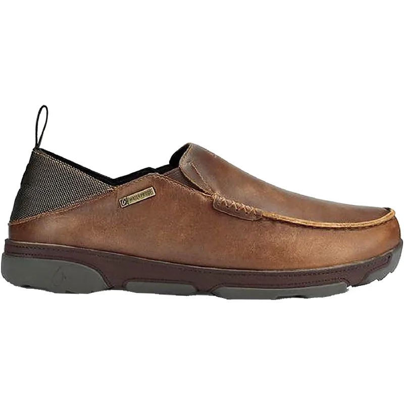 Men's OluKai Na'i WP Tan/Espresso Nubuck