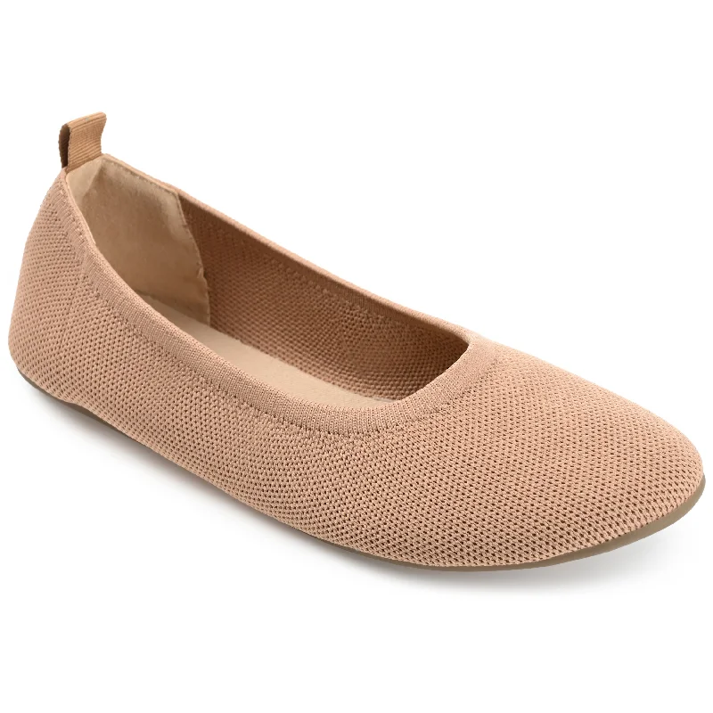 Flats for women’s comfort-Journee Collection Women's Tru Comfort Foam Jersie Foldable Flat