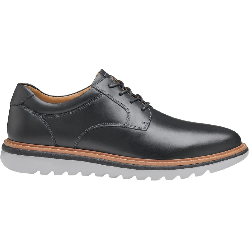 Fashion & Dress Shoes with distinct features-Men's Johnston & Murphy Braydon Plain Toe Black Full Grain Leather