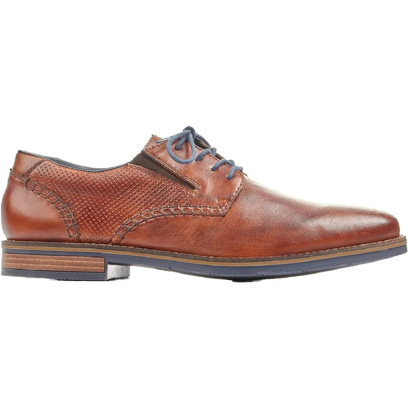 Fashion & Dress Shoes for standout look-Men's Rieker 13514-24 Dimitri 14 Amaretto/Amaretto Leather