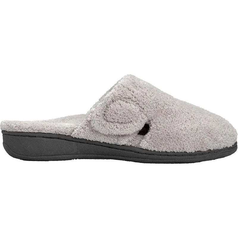 Slippers sheet cools-Women's Vionic Gemma Slippers Light Grey Terrycloth