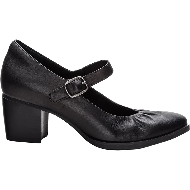 Fashion & Dress Shoes with retro design-Women's Aetrex Sara Black Leather