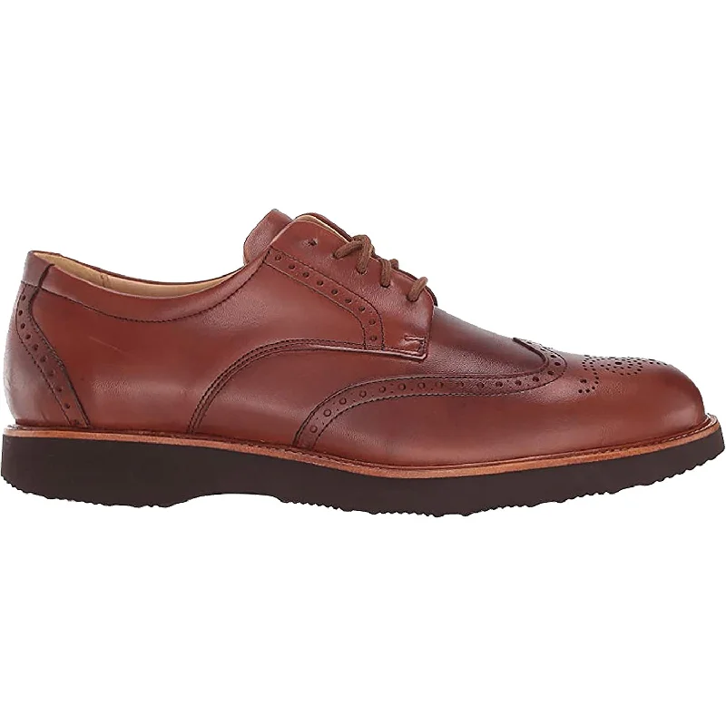 Fashion & Dress Shoes with heels for summer-Men's Samuel Hubbard Tipping Point Whiskey Leather