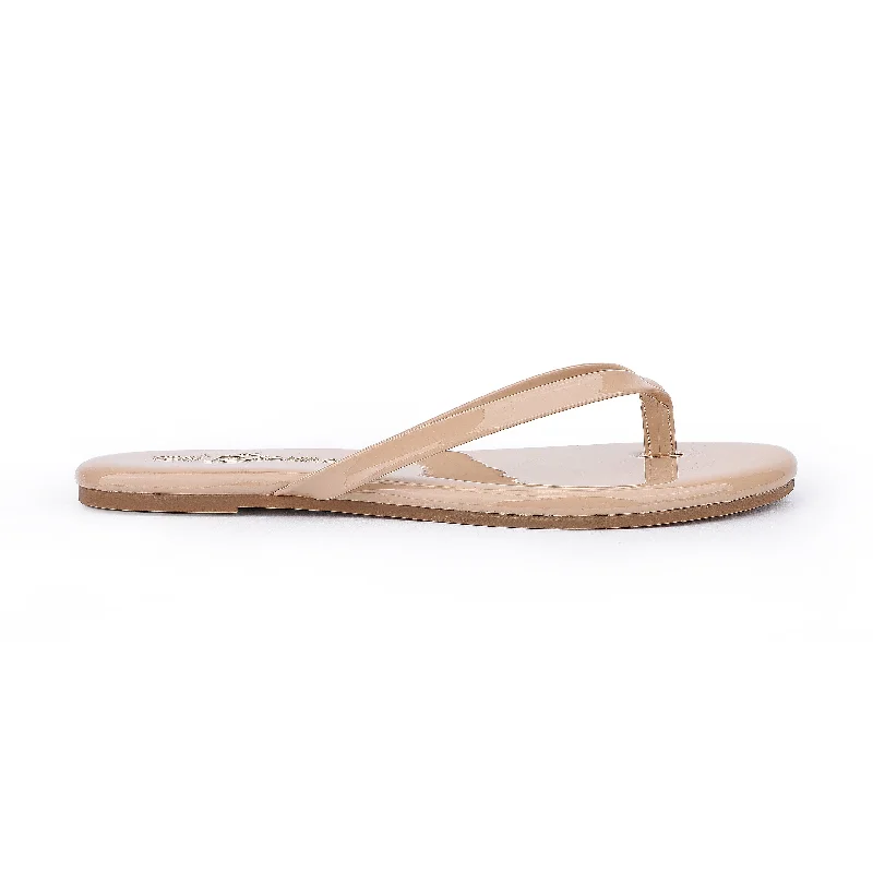 Sandals private dining-Rivington Flip Flop in Nude Patent