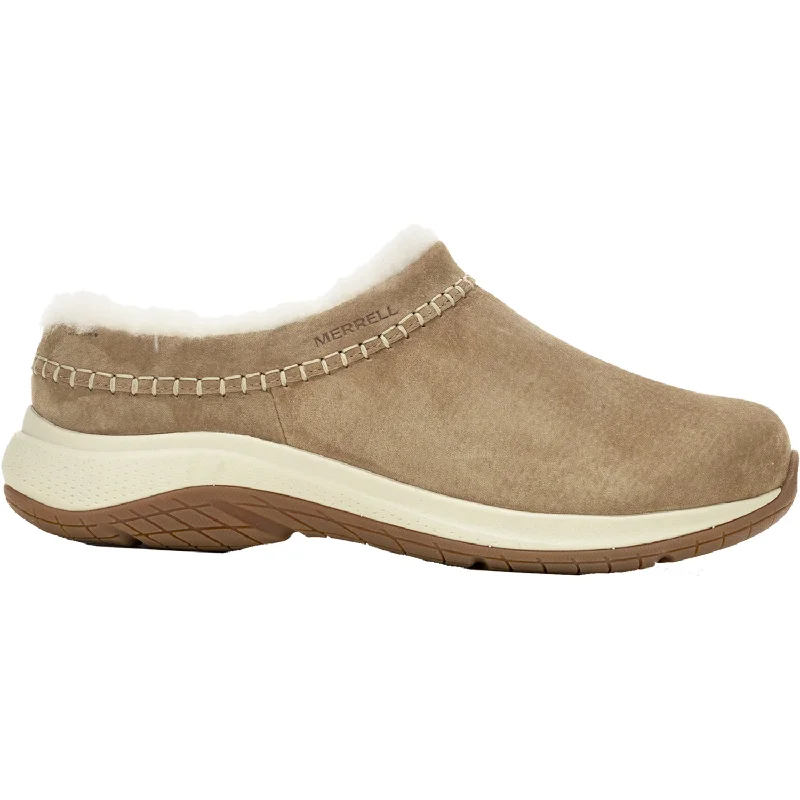 Slippers day unfolds-Women's Merrell Encore Ice 5 Camel Suede