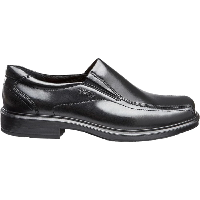 Fashion & Dress Shoes for refined elegance-Men's Ecco Helsinki Bicycle Toe Slip-On Black Leather