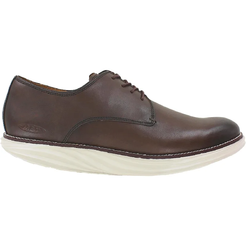 Fashion & Dress Shoes for polished finish-Men's MBT Boston Burnished Camel Leather