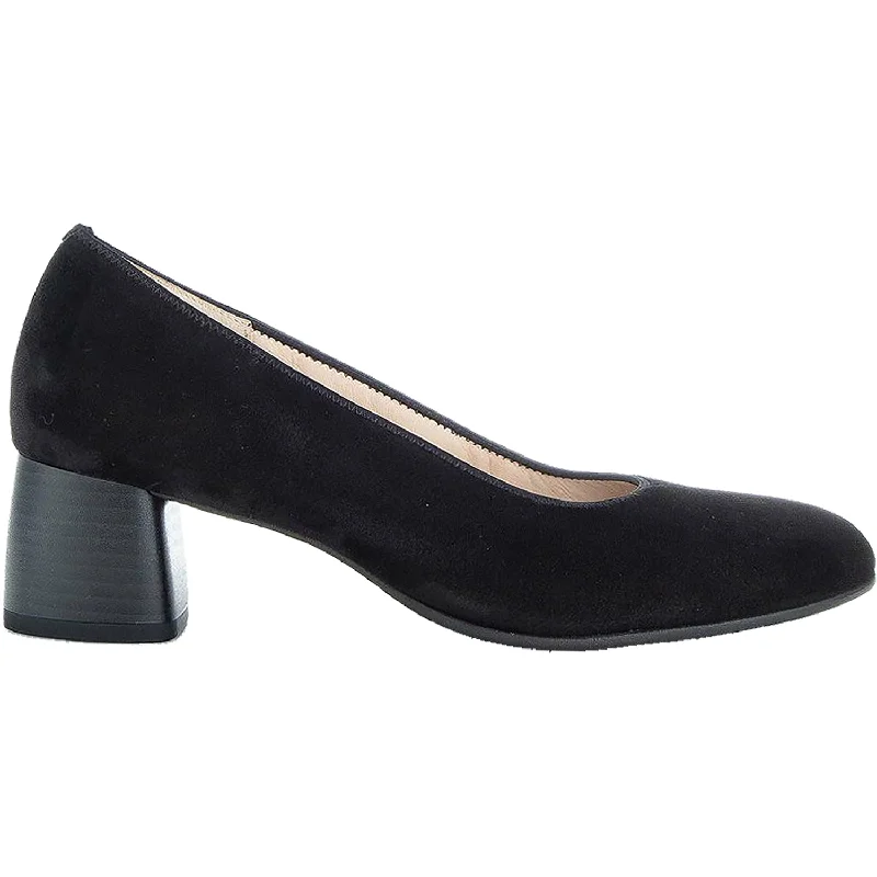 Suede Fashion & Dress Shoes-Women's Gabor 2.170.47 Black Suede