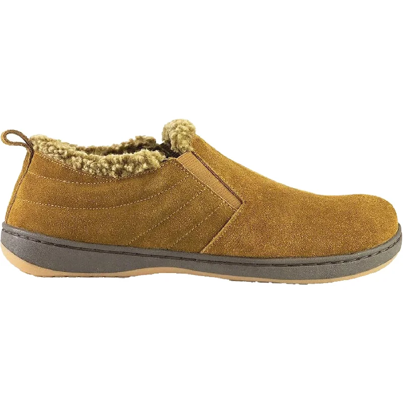 Slippers rain taps-Men's Tempur-Pedic Warrick Chestnut Suede