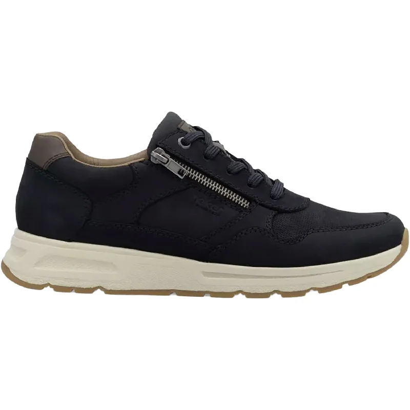 everyday casual shoes for men-Men's Rieker B0701-15 Pazifik/Navy/Lake Leather