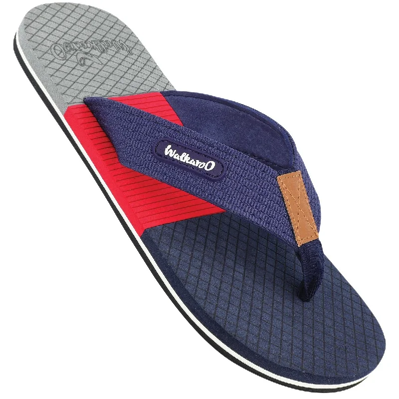 Slippers breath slows-Men's Flip-Flop Slippers - WC4225 Navy Blue Red