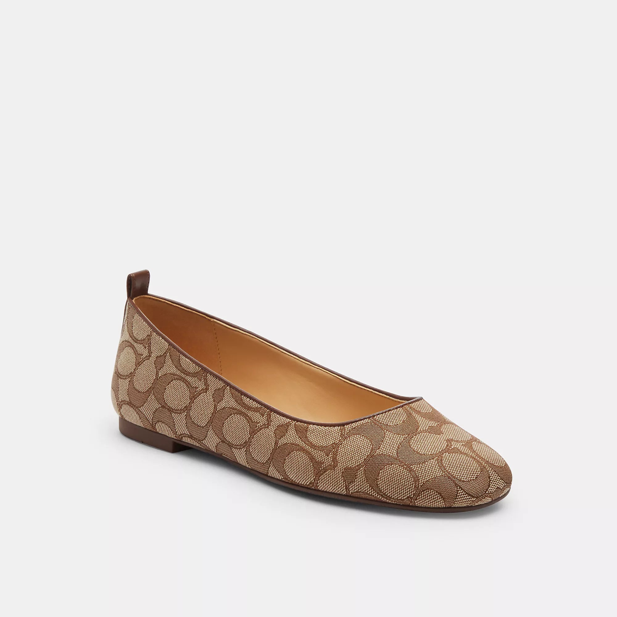 Flats shoes with contemporary appeal-Coach Outlet Wendie Ballet In Signature Jacquard