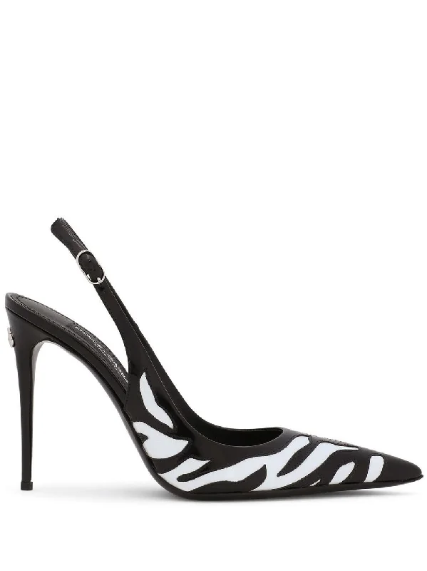 Zebra Slingbacks