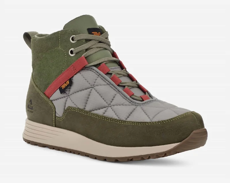 Stylish waterproof boots men-Women's Reember Commute Boot In Olivine/ Moon Mist