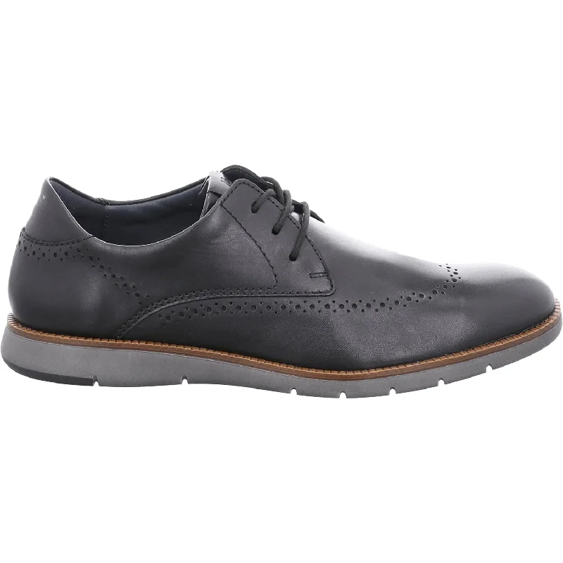 Fashion & Dress Shoes for stylish office wear-Men's Josef Seibel Tyler 33 Black Leather