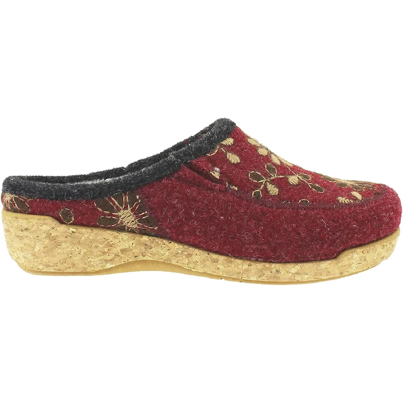 Slippers screen hums-Women's Taos Woolderness 2 Cranberry Wool