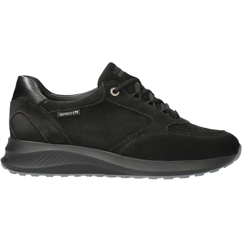 casual shoes for fashionable adventures-Women's Mephisto Kelia Black Nubuck