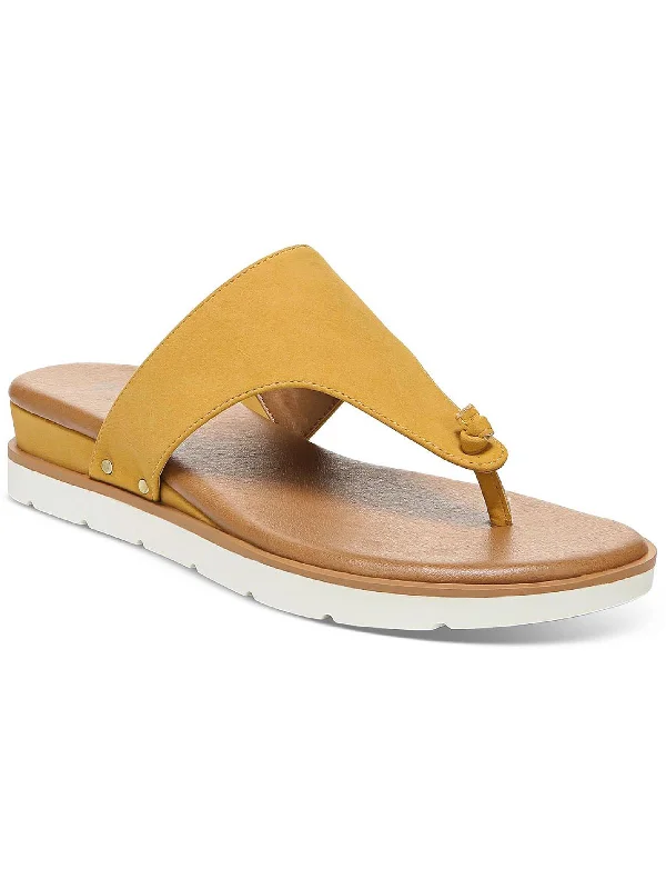 Sandals jet ski rentals-Emma Womens Faux Leather Thong Flat Sandals