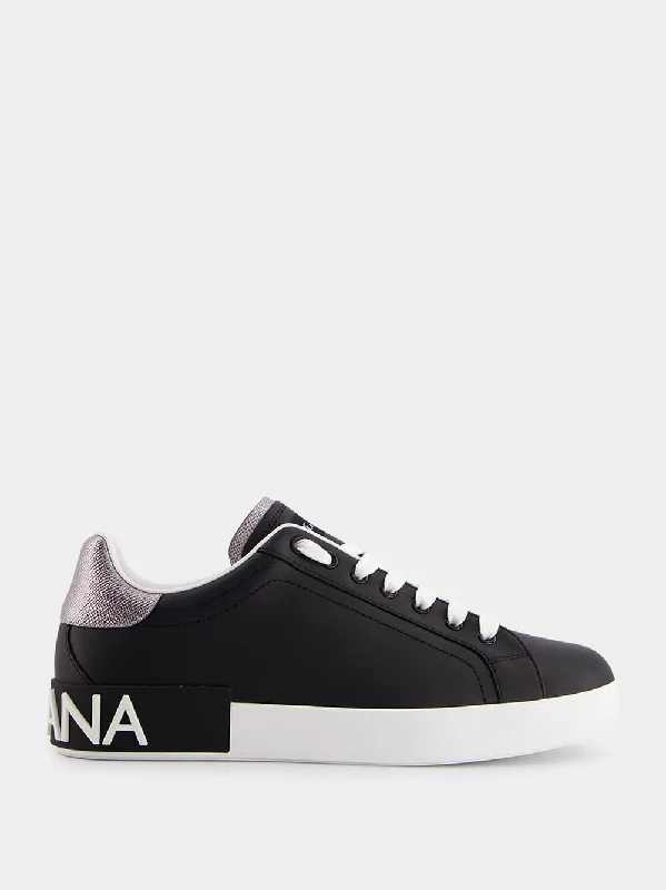 High-performance Athletic Shoes-Calfskin Nappa Portofino Sneakers