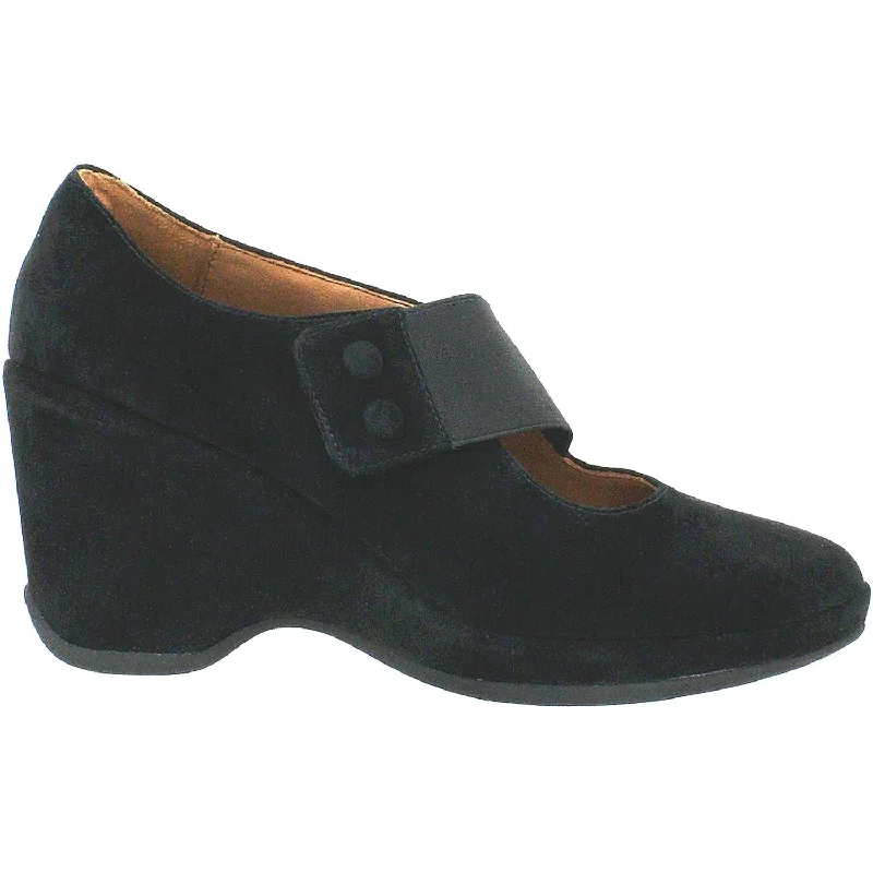 Fashion & Dress Shoes with square toe-Women's L'Amour Des Pieds Oriana Black Suede