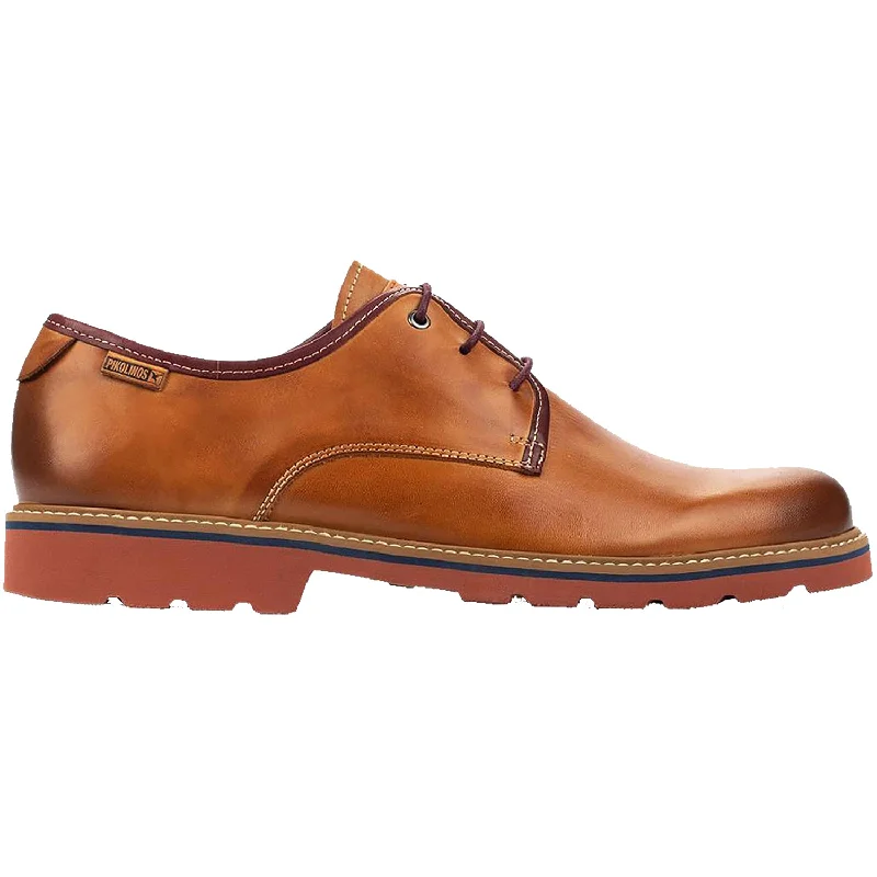 Fashion & Dress Shoes with gems-Men's Pikolinos Bilbao M6E-4352 Brandy Leather