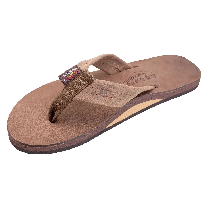 Sandals scenic spots-Rainbow Single Luxury Thick Women's Sandals - Nogales Wood