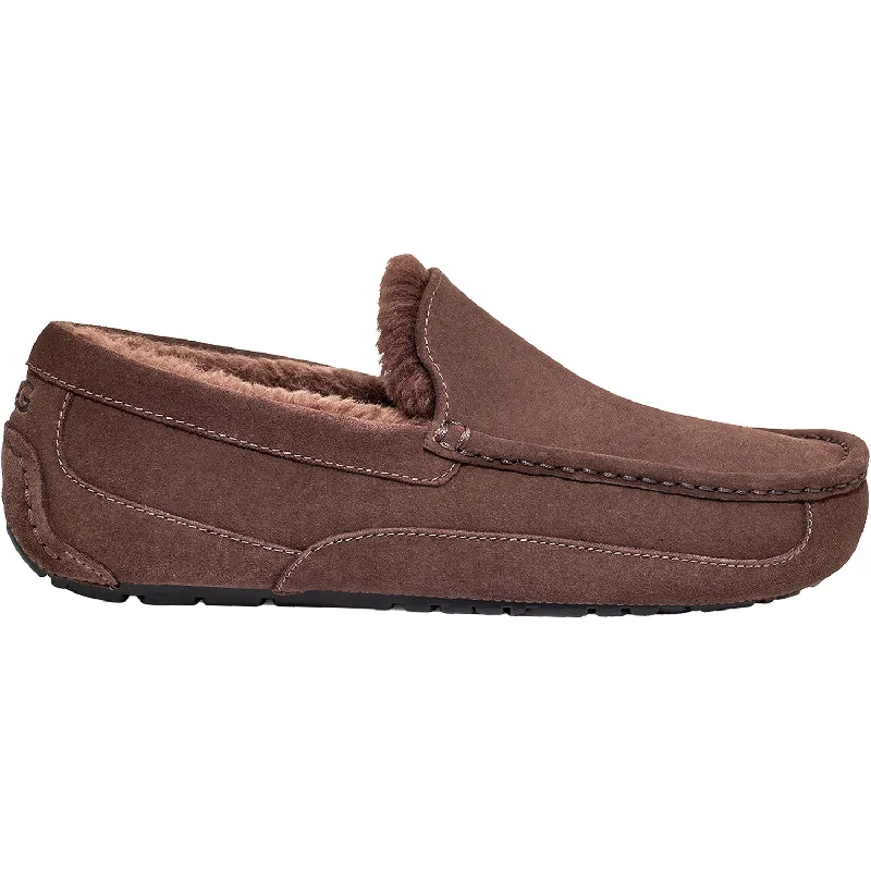 Slippers bite warms-Men's UGG Ascot Dusted Cocoa Suede