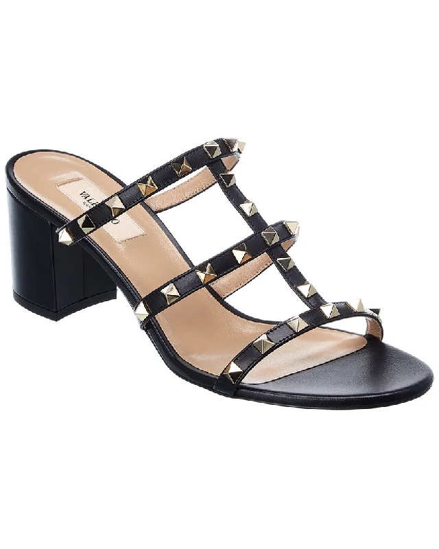 Sandals lunch specials-Valentino Rockstud Caged 60 Leather Sandal