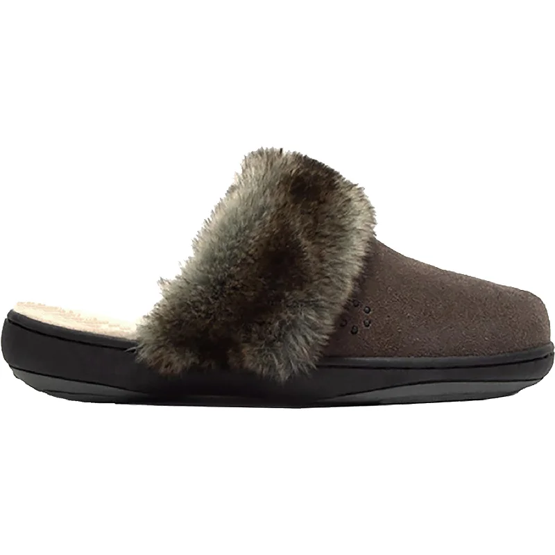 Slippers app opens-Women's Tempur-Pedic Kensley Charcoal Suede