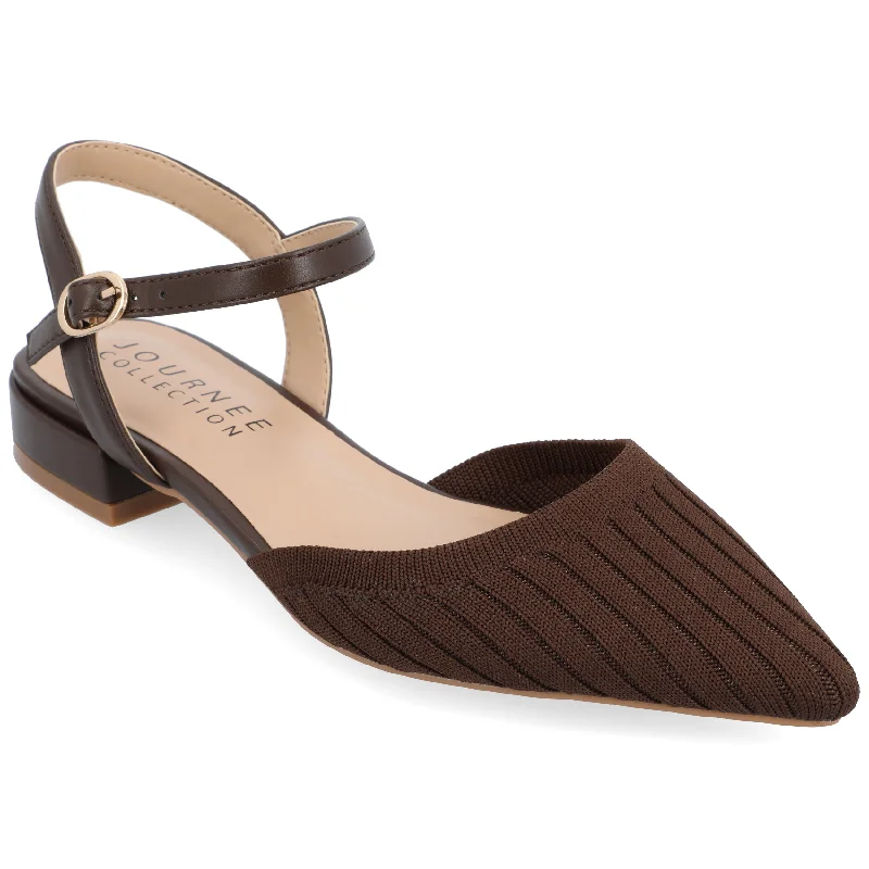 Flats shoes with flattering shape-Journee Collection Women's Ansley Flats