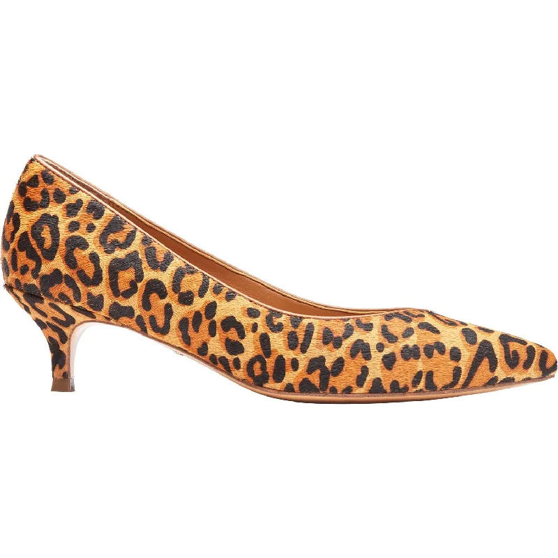 Fashion & Dress Shoes with embroidery-Women's Vionic Josie Tan Leopard Cow Hair