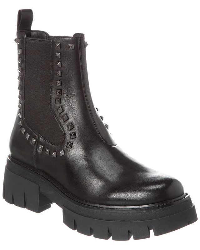 Designer ankle boots-Ash Lenny Studs Leather Boot