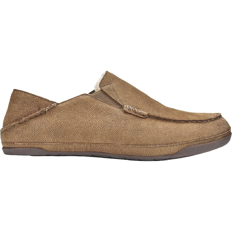 Slippers dance sways-Men's OluKai Kipuka Hulu Toffee/Toffee Leather