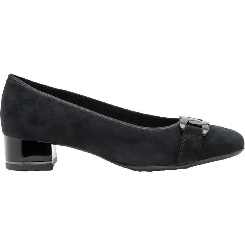 Fashion & Dress Shoes for distinct appearance-Women's Ara Gallant Black Suede