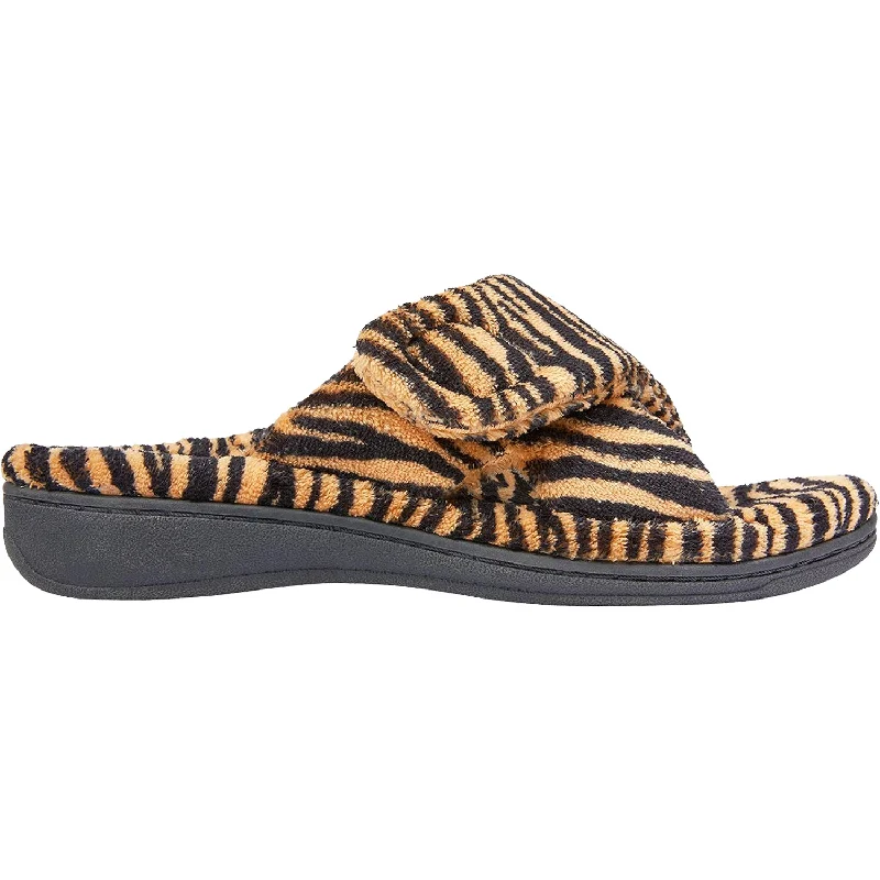 Slippers dream calls-Women's Vionic Relax Slippers Tiger Natural Fabric