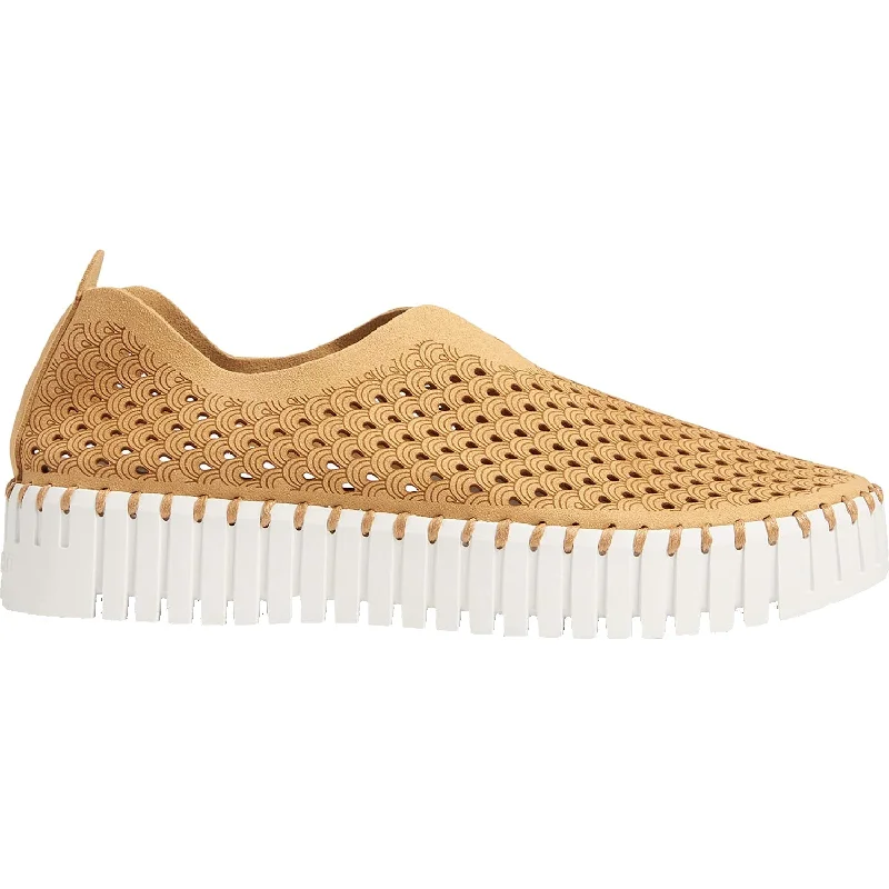 durable casual shoes for everyday use-Women's Ilse Jacobsen Tulip 3373 Platform Latte Synthetic