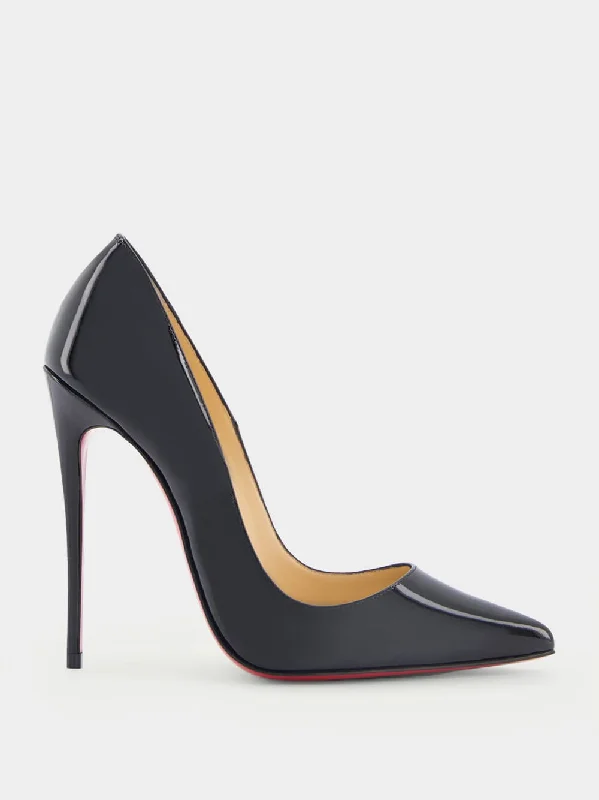 So Kate 120mm Black Leather Pumps