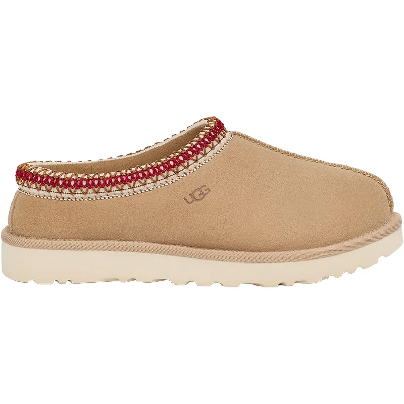 Slippers grass sways-Women's UGG Tasman Sand/Dark Cherry Suede