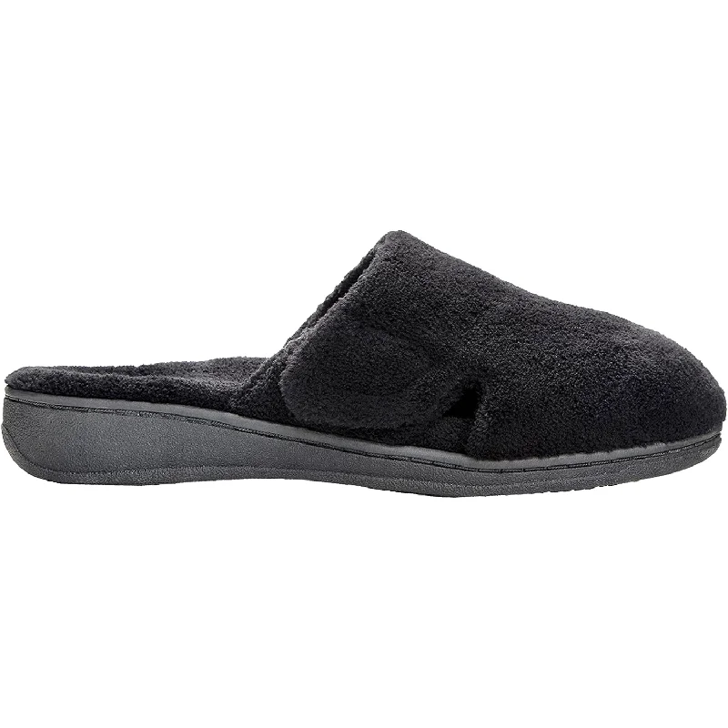 Slippers floor greets-Women's Vionic Gemma Slippers Black Terrycloth