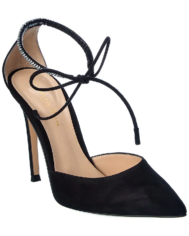 Gianvito Rossi Montecarlo D'Orsay 105 Suede Pump