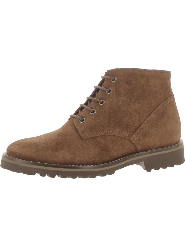 Stylish ankle boots-Highland Park Womens Suede Anke Chukka Boots