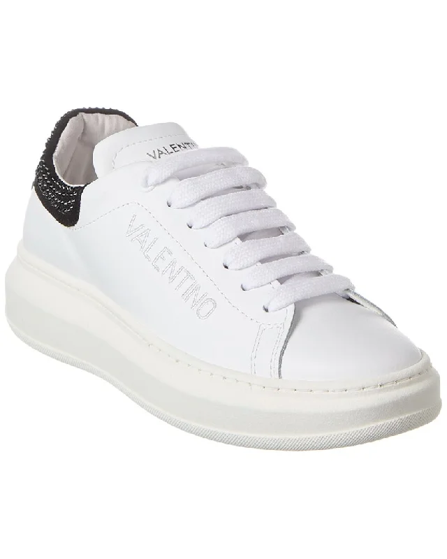 Shoes for gym-based exercises-Valentino by Mario Valentino Fresia Sparkling Leather Sneaker