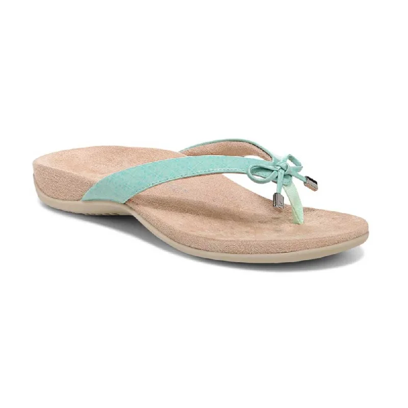 Sandals member events-Vionic Bella II Bow Tie Sandals - Menta Tile