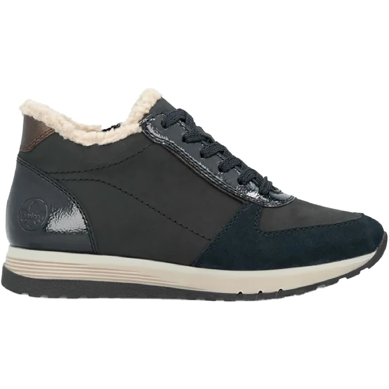 comfortable casual shoes with modern designs-Women's Rieker 49004-14 Pazifik/Pazifik Synthetic