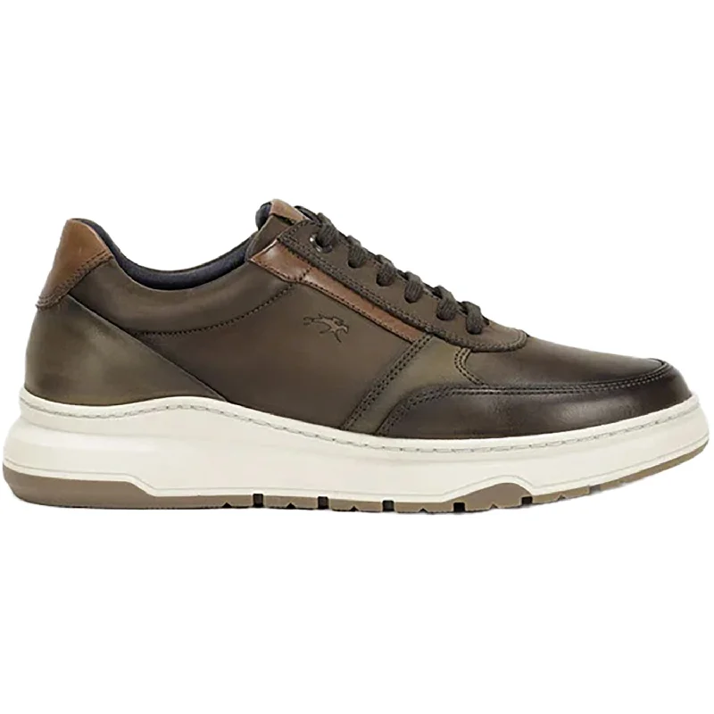 high-quality casual shoes for all-weather conditions-Men's Fluchos Lotus Cafe Leather