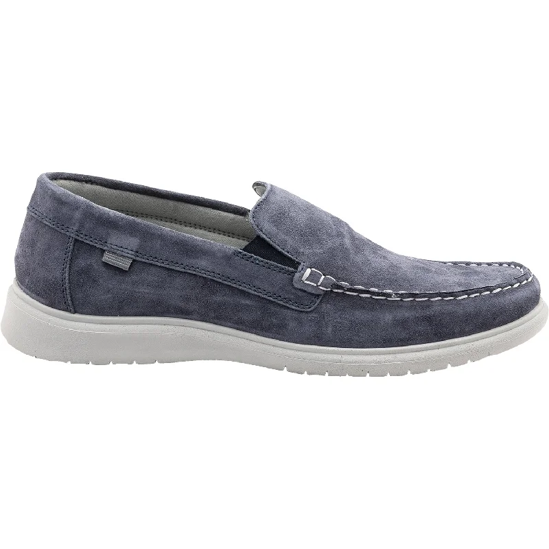 casual shoes for office-to-outdoor wear-Men's Ara Lagrange Blue Suede