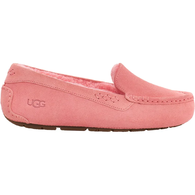 Slippers door shuts-Women's UGG Ansley Pink Blossom Suede